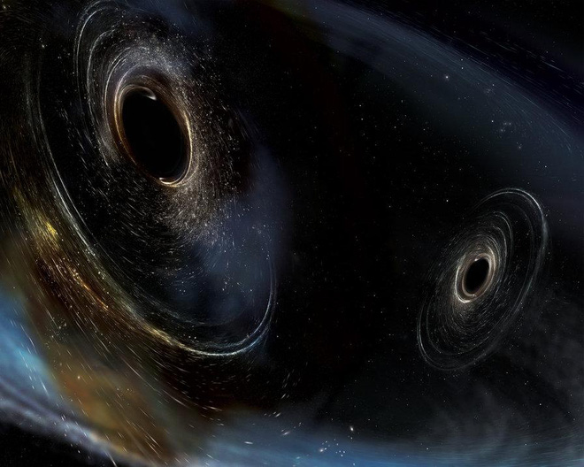 Picture 1 of The impact sound of two black holes: surprisingly gentle and melodious