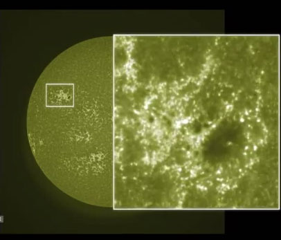 Picture 1 of The IRIS detected the translucent material around the sun