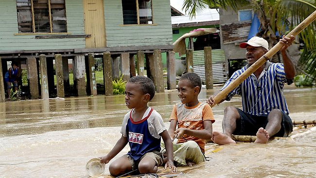 Picture 1 of The island nation of Fiji announced a state of emergency because of the flood
