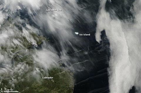 Picture 1 of The largest 'Ice Island' in the Arctic reaches Canada