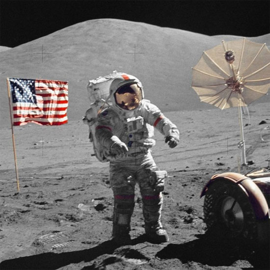 Picture 2 of The last person set foot on the Moon