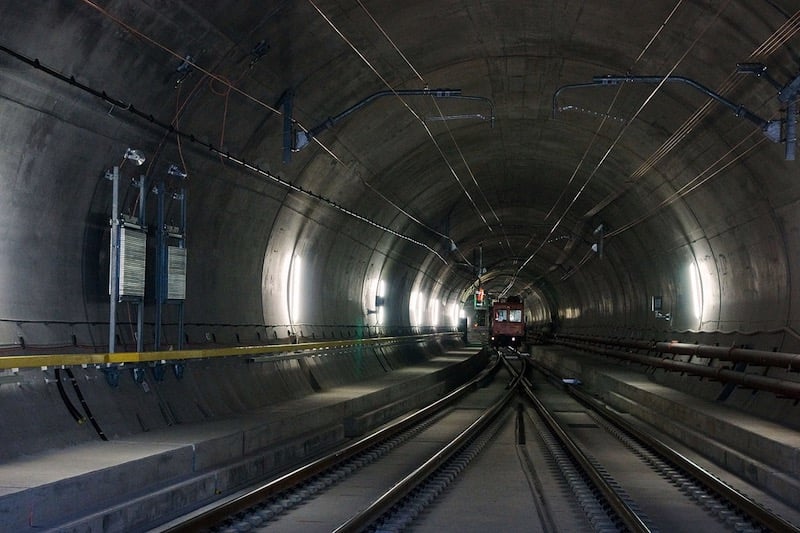 Picture 7 of The longest railway tunnel in the world is completed after 7 decades