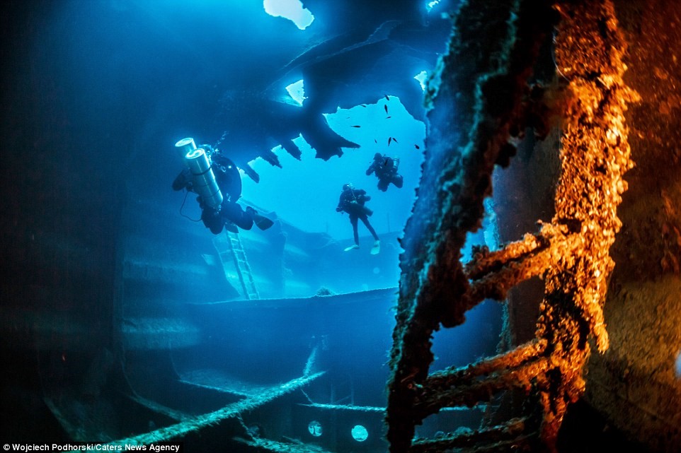 Picture 13 of The magical beauty of wrecks on the ocean floor