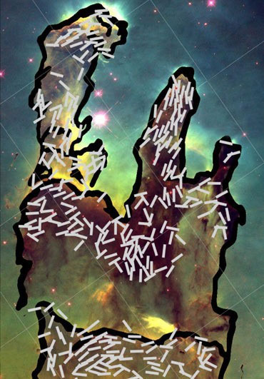 Picture 2 of The magnetic field is probably building a base for creative columns