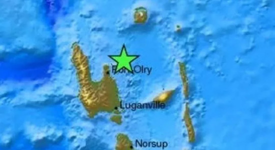 Picture 1 of The magnitude 7, 3 magnitude earthquake in the island nation of Vanuatu