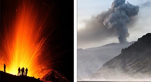 Picture 5 of The majestic volcanic eruption scene