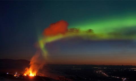 Picture 8 of The majestic volcanic eruption scene