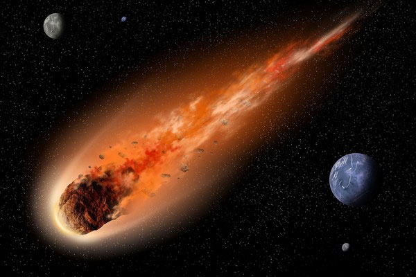 Picture 4 of The map shows that Earth is continuously attacked by meteors