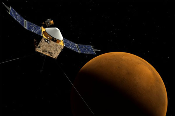 Picture 1 of The Maven is about to enter Mars's orbit