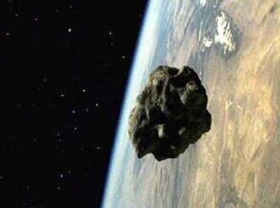 Picture 1 of The meteorite fell on the baseball field