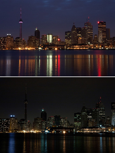 Picture 11 of The moment to turn off the lights of famous buildings