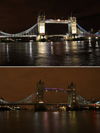 Picture 3 of The moment to turn off the lights of famous buildings