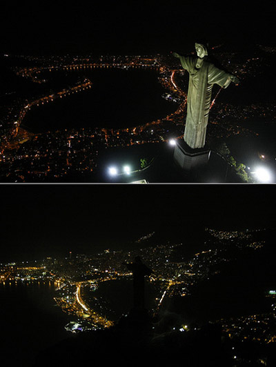 Picture 9 of The moment to turn off the lights of famous buildings