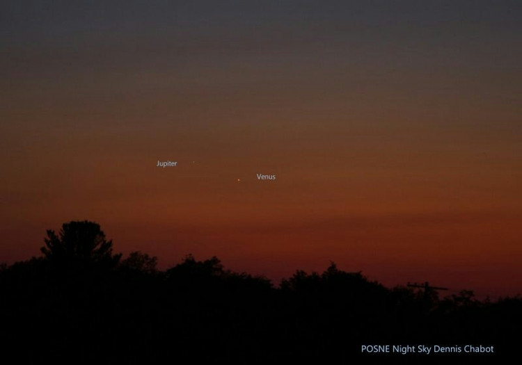 Picture 9 of The moment Venus and Jupiter met each other in the sky all over the world