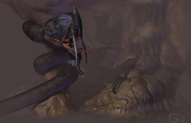 Picture 7 of The monsters in the lake make humans terrified