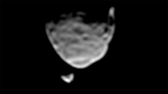 Picture 1 of The Moot Robot takes a picture of two Martian moons