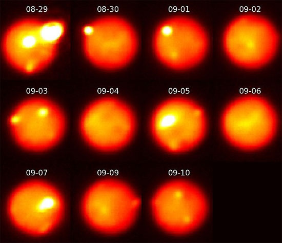 Picture 1 of The most brilliant volcanic eruption in the solar system