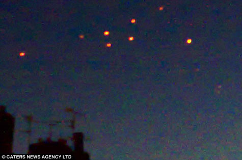 Picture 1 of The mysterious flying objects in the UK
