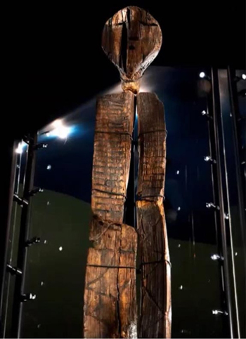 Picture 1 of The mystery in wooden statues is twice as old as the Pyramid
