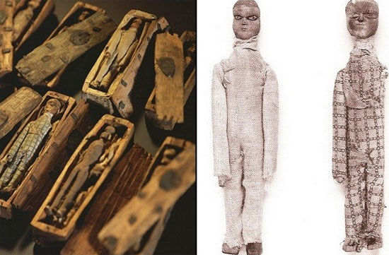 Picture 7 of The mystery of the 17 wooden caskets contains tiny mummies