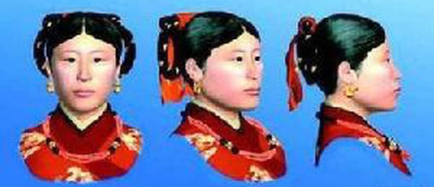 Picture 4 of The mystery of the female remains is crowning in ancient thousand-year tombs in China