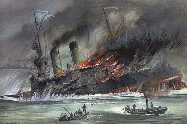 Picture 2 of The naval battle caused the Russian troops to bury treasure ships of $ 133 billion