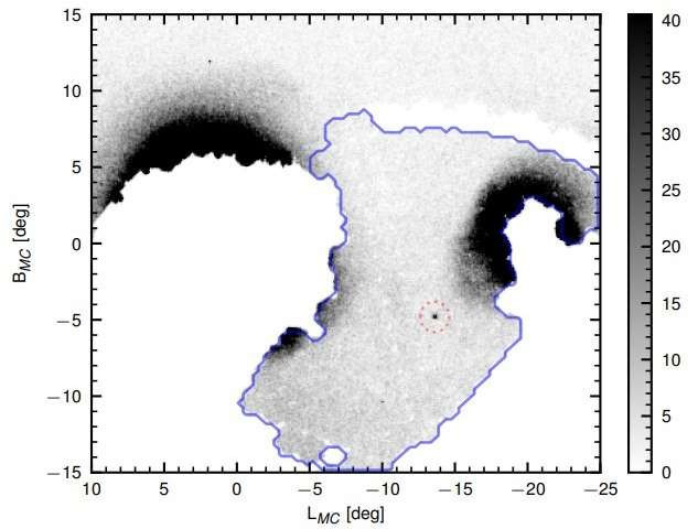 Picture 1 of The new galaxy is located in a strange sphere in the Magellanic cloud