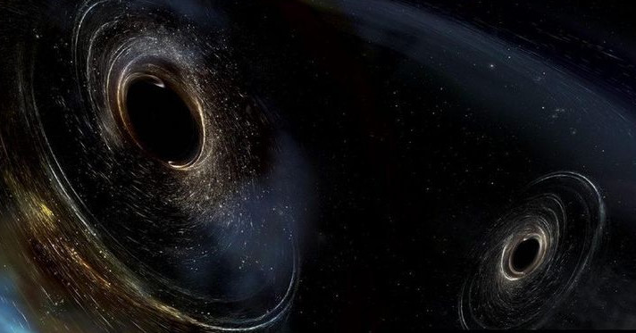 Picture 1 of The pair of black superholes is 400 million light years from Earth