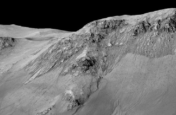The photos prove there is water flowing on Mars images 6
