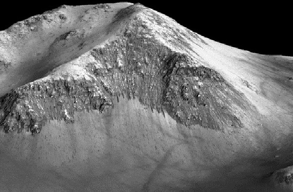 The photos prove there is water flowing on Mars images 7