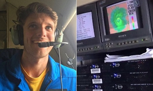 Picture 1 of The pilot flew straight into the eyes of super typhoon 300km / h to retrieve data