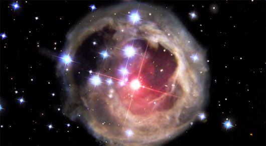 Picture 1 of The 'poison' image of a massive explosion in the universe