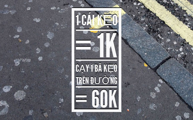 Picture 3 of The price to pay for every chewing gum dropped on the road made everyone startled