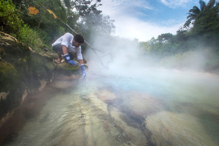 Picture 2 of The river boiled water boiled everything in the Amazon forest