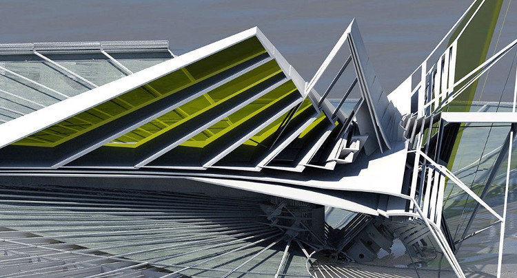Picture 1 of The rotating house uses the power of storms to settle on the ground