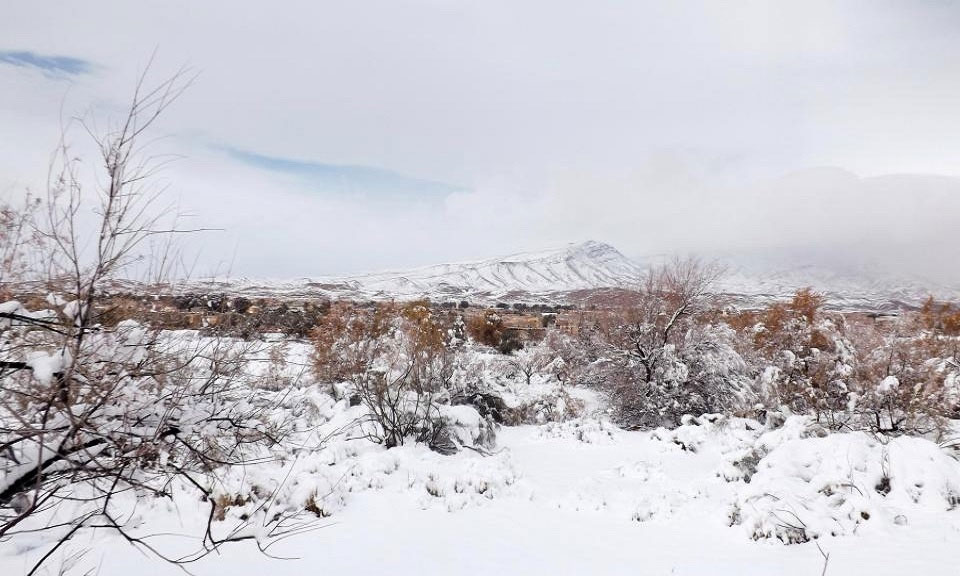 Picture 10 of The Sahara is submerged under a meter of snow