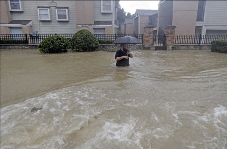 Picture 6 of The scene of terrible flooding in the United States after the typhoon Harvey landed