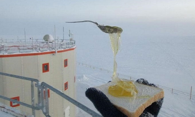 Picture 2 of The scientist struggled to cook at the extreme -70 degrees Celsius