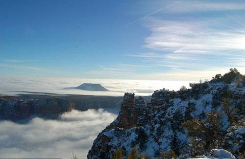 Picture 7 of The sea of ​​fog covered the Grand Canyon