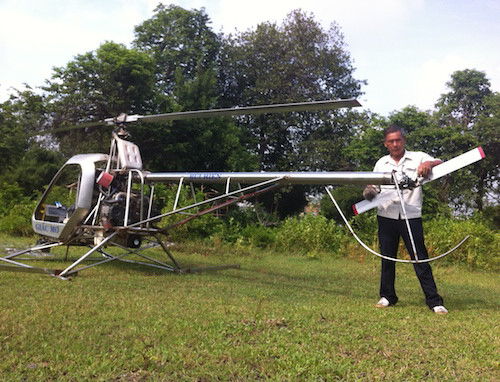 Picture 2 of The second homemade plane of 'two rice' Binh Duong took off