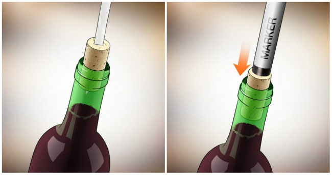 Picture 6 of The secret to opening wine without tools you must know!