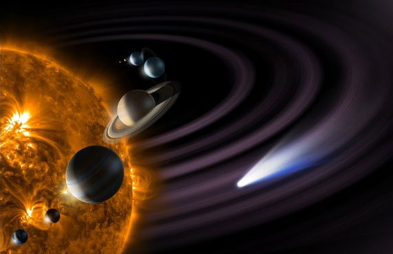 Picture 1 of The Solar System's water was born before the Sun.
