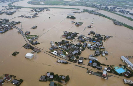 Picture 11 of The southwest of Japan dissolves in the flood