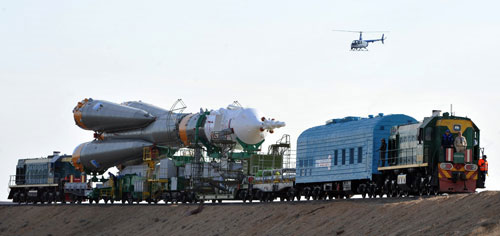 Picture 4 of The Soyuz spacecraft is about to take off