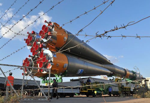 Picture 5 of The Soyuz spacecraft is about to take off