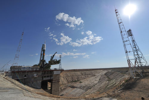 Picture 7 of The Soyuz spacecraft is about to take off