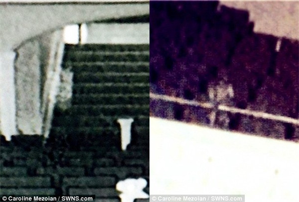 Picture 2 of The specter of the female singer who died at the theater is clearly visible as day