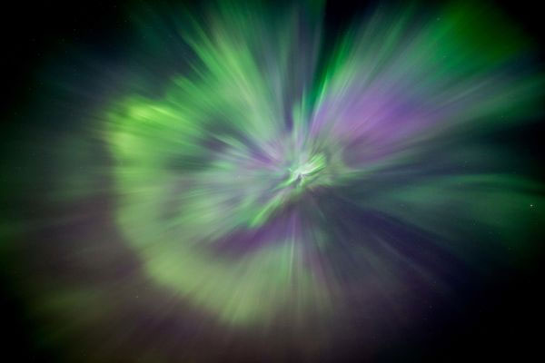 Picture 1 of The star exploded in the sky of Canada