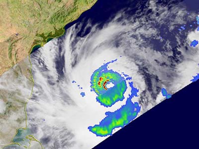 Picture 1 of The terrain increases the destruction of the Nargis hurricane