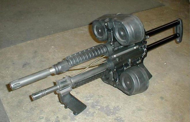 Picture 6 of The unique AR-15 gun, made from three guns combined into one